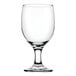 A close-up of a Pasabahce Capri stemmed beer glass with a foot.