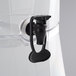 A Choice clear plastic beverage dispenser with a black handle.