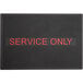 A black rectangular Choice bar mat with red "Service Only" text.