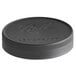 A Ball wide mouth black plastic lid with a Ball logo.