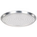 An American Metalcraft Super Perforated Heavy Weight Aluminum Deep Dish Pizza Pan with holes.