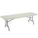 Lifetime Folding Table, 30 inch X 96 inch Plastic, Almond - 4/Pack