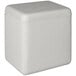 A white foam cooler with a lid.