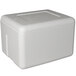 a white styrofoam box