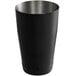 a black cup with a white lid