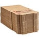 A stack of Choice kraft corrugated pizza boxes.