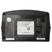The back of a Kitchen Brains magnetic plate for a black battery timer with a white label.