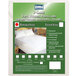 A white Bargoose zippered vinyl mattress cover.