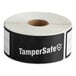 A roll of black TamperSafe labels.