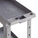 a grey plastic tray with two shelves