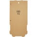 A  Choice kraft cardboard pizza box with a barcode.