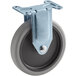 a metal wheel with a metal bracket