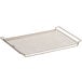 An OXO wire cooling rack with a grid and handles.