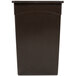 Continental 8322BN 23 Gallon Brown Wall Hugger Trash Can