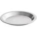 An American Metalcraft aluminum pie pan with a white background.