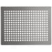 An American Metalcraft hard coat anodized aluminum rectangular flatbread screen with holes.