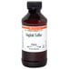 A 4 fl. oz. bottle of LorAnn Oils English Toffee Super Strength Flavor liquid with a label.