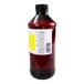 A brown plastic bottle of LorAnn Oils 16 fl. oz. All-Natural Lemon Bakery Emulsion with a black cap and a white label.