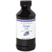 A bottle of LorAnn Oils Grape Super Strength Flavor liquid.