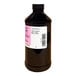 A close-up of a bottle of LorAnn Oils All-Natural Coffee Bakery Emulsion with a pink and black label.
