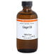 A brown bottle of LorAnn Oils 4 fl. oz. All-Natural Ginger Super Strength Flavor with a white label.