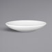 A RAK Porcelain bright white deep coupe plate with an embossed design.