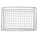 An American Metalcraft chrome rectangular small grid basket.