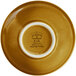 A close up of a RAK Porcelain caramel bowl with a glossy finish.