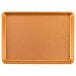 A Chicago Metallic Textured Copper bakery display tray with a brown finish.