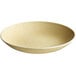 A close-up of a RAK Porcelain Genesis Creme Brule Coupe Plate with a glossy finish.