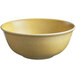 A close up of a yellow RAK Porcelain rice bowl with a speckled texture.