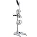 A stainless steel Choice Prep manual citrus juicer with a black handle.
