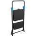 A gray Cosco 2-step folding step stool with a blue label.