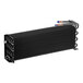 A black metal Continental Refrigerator evaporator coil with pipes.