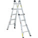 A pair of Cosco aluminum multi-position ladders on a white background.