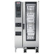 A large stainless steel Rational iCombi Classic electric combi oven with a black handle.