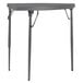 A gray rectangular ZOWN corner folding table with legs.