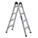 A pair of Cosco aluminum multi-position ladders.