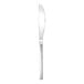 a silver knife on a white background