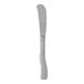 A Fortessa Cestino stainless steel butter knife with a solid silver handle.