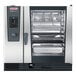 A Rational iCombi Classic industrial oven with a glass door.