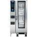 A large silver and black Rational iCombi Pro natural gas combi oven.