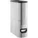 A silver and black metal Choice 5 Gallon Slim Iced Tea Dispenser.