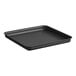 An American Metalcraft black square hard coat aluminum pizza pan.
