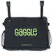 A black Foundations storage bag with green text.