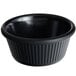 a black bowl with a white background