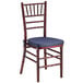a chair with a cushion