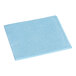 A blue towel on a white background.