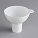 A white polypropylene Vigor funnel with a handle.