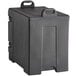 A black plastic container with handles.